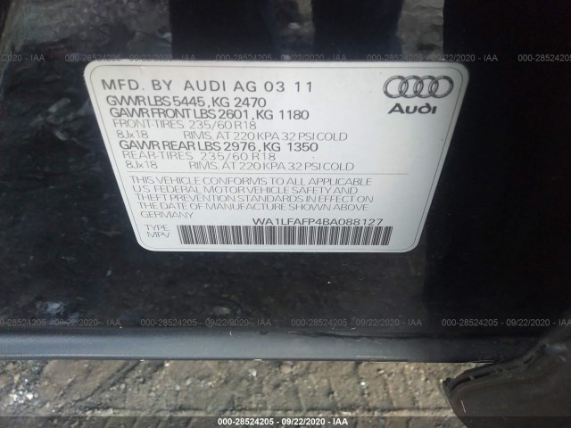 Photo 8 VIN: WA1LFAFP4BA088127 - AUDI Q5 