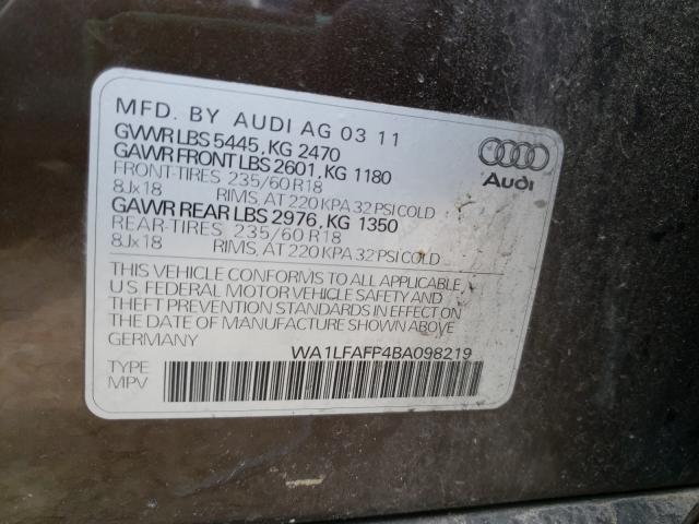 Photo 9 VIN: WA1LFAFP4BA098219 - AUDI Q5 PREMIUM 