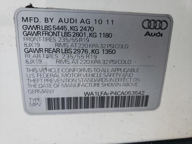 Photo 9 VIN: WA1LFAFP4CA053542 - AUDI Q5 PREMIUM 