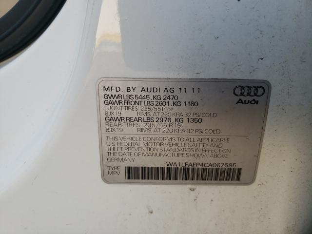 Photo 9 VIN: WA1LFAFP4CA062595 - AUDI Q5 PREMIUM 