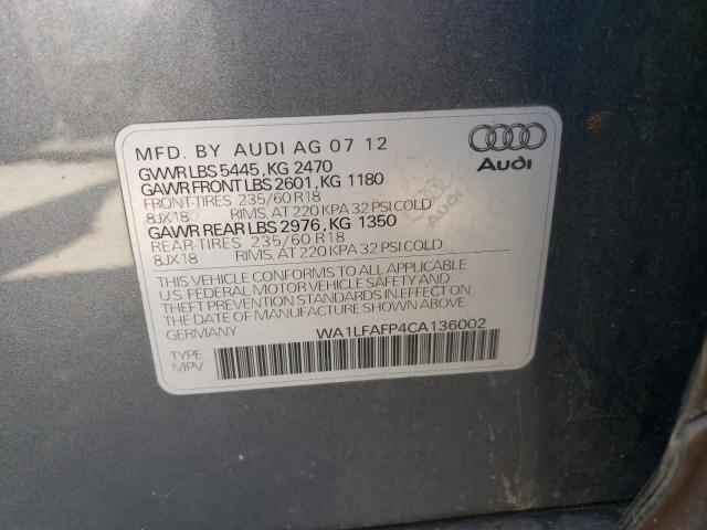 Photo 11 VIN: WA1LFAFP4CA136002 - AUDI Q5 PREMIUM 