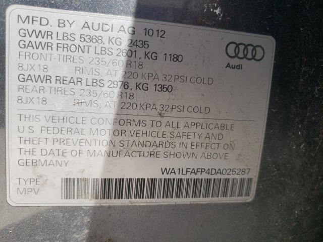 Photo 9 VIN: WA1LFAFP4DA025287 - AUDI Q5 