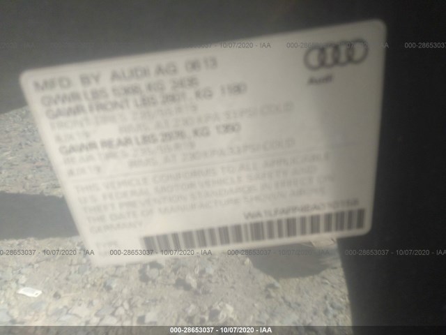 Photo 8 VIN: WA1LFAFP4EA010158 - AUDI Q5 