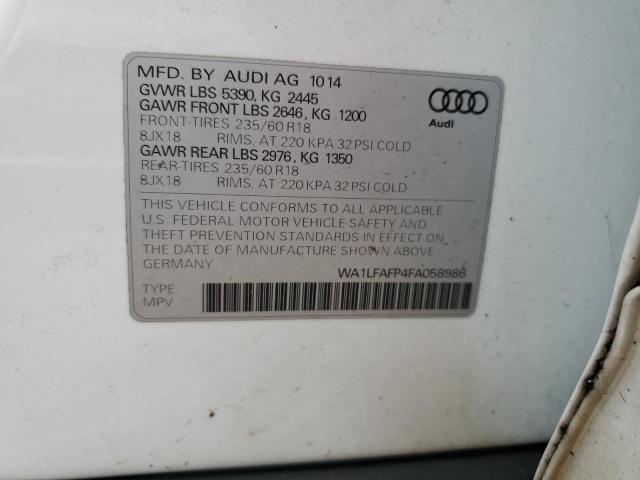 Photo 11 VIN: WA1LFAFP4FA058986 - AUDI Q5 PREMIUM 