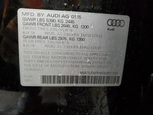 Photo 12 VIN: WA1LFAFP4FA092734 - AUDI Q5 PREMIUM 