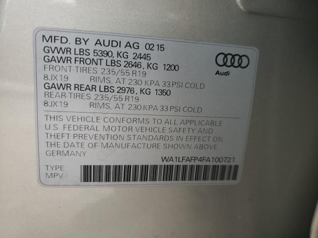 Photo 9 VIN: WA1LFAFP4FA100721 - AUDI Q5 