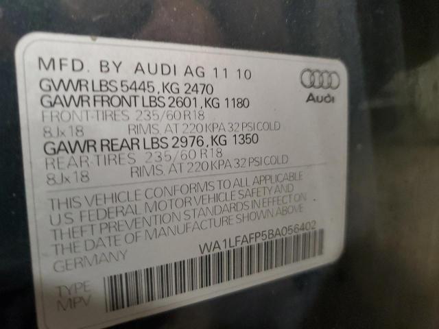 Photo 11 VIN: WA1LFAFP5BA056402 - AUDI Q5 