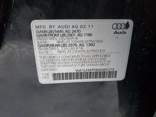 Photo 11 VIN: WA1LFAFP5BA085379 - AUDI Q5 PREMIUM 