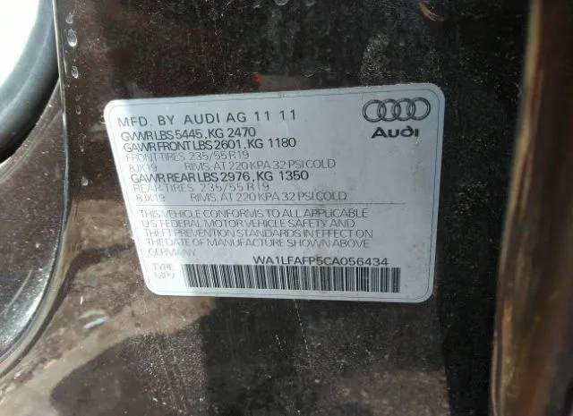 Photo 8 VIN: WA1LFAFP5CA056434 - AUDI Q5 