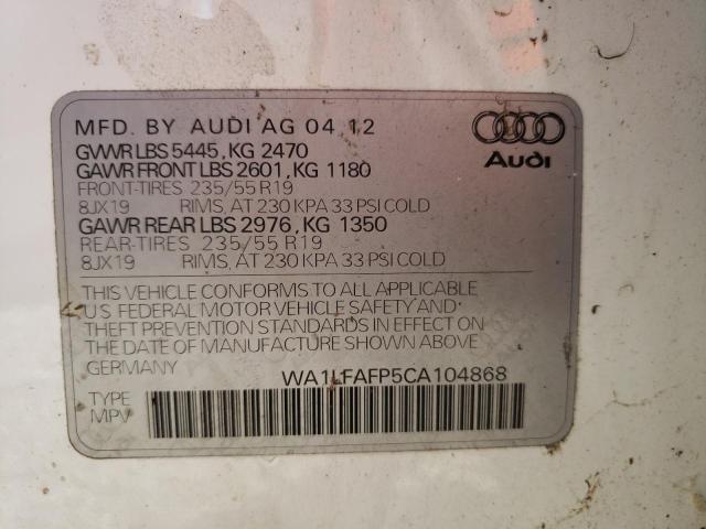 Photo 9 VIN: WA1LFAFP5CA104868 - AUDI Q5 PREMIUM 