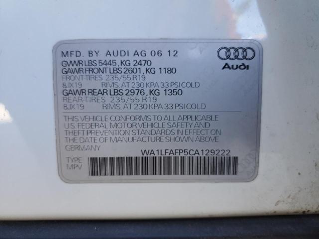 Photo 12 VIN: WA1LFAFP5CA129222 - AUDI Q5 