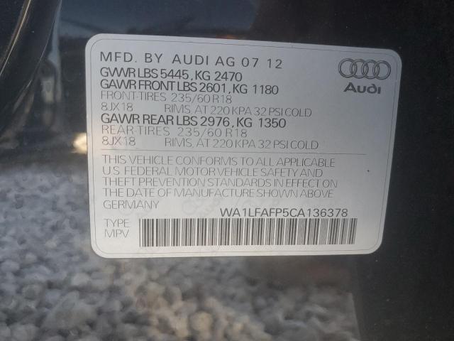 Photo 12 VIN: WA1LFAFP5CA136378 - AUDI Q5 