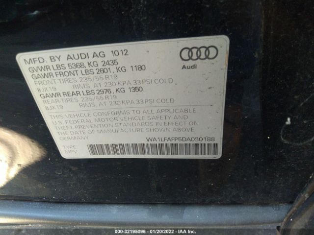 Photo 8 VIN: WA1LFAFP5DA030188 - AUDI Q5 