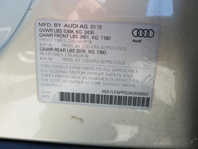 Photo 9 VIN: WA1LFAFP5DA058850 - AUDI Q5 