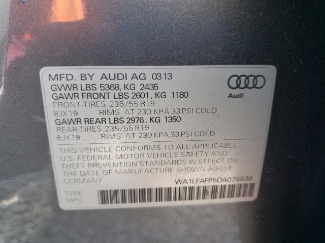 Photo 9 VIN: WA1LFAFP5DA078838 - AUDI Q5 PREMIUM 