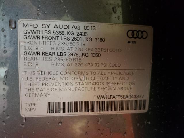 Photo 9 VIN: WA1LFAFP5EA043377 - AUDI Q5 PREMIUM 