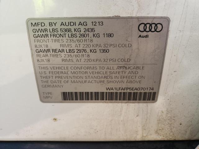 Photo 9 VIN: WA1LFAFP5EA070174 - AUDI Q5 PREMIUM 