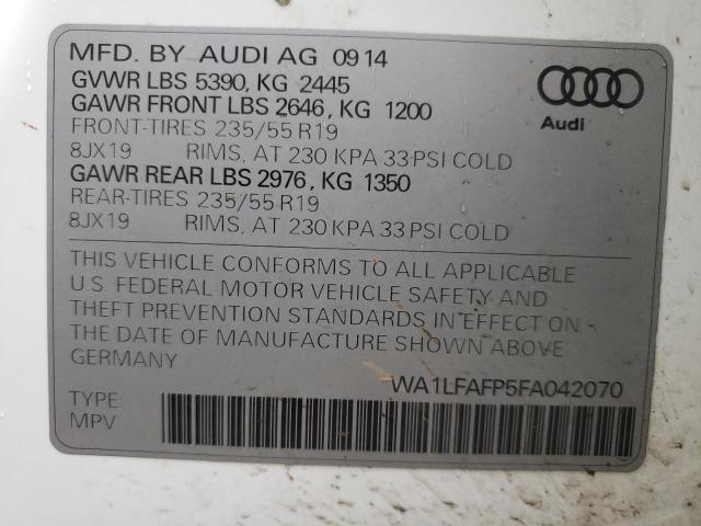 Photo 13 VIN: WA1LFAFP5FA042070 - AUDI Q5 