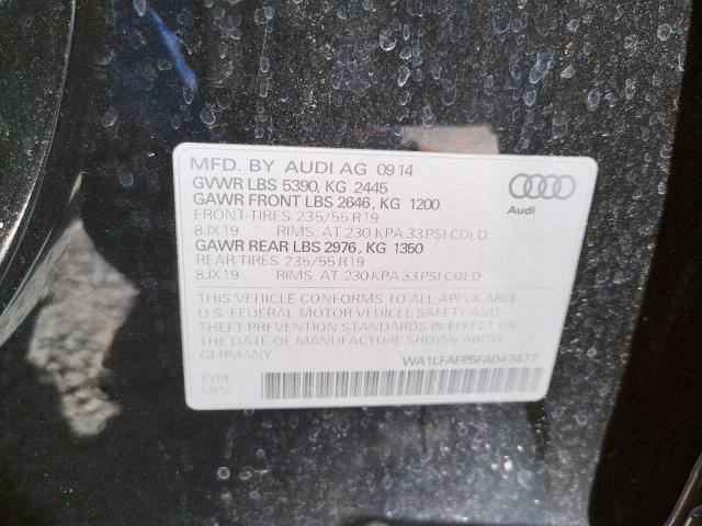 Photo 9 VIN: WA1LFAFP5FA047477 - AUDI Q5 