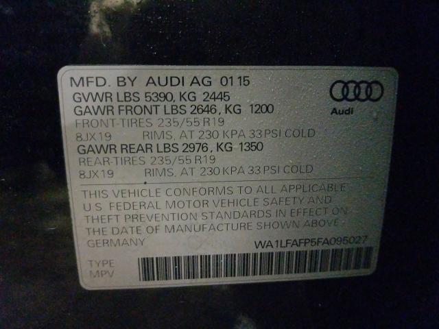 Photo 9 VIN: WA1LFAFP5FA095027 - AUDI Q5 PREMIUM 