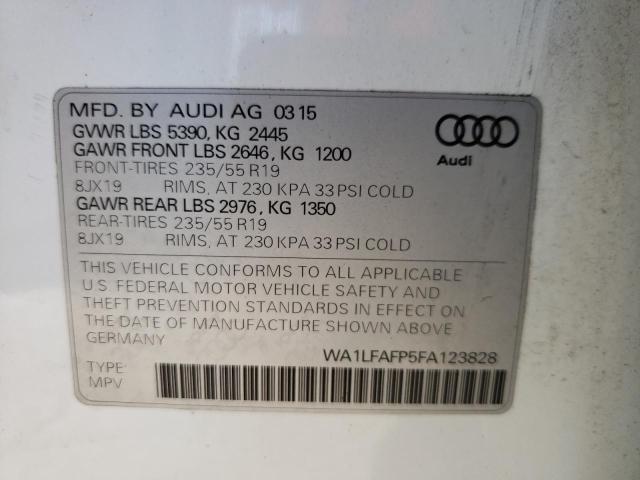 Photo 11 VIN: WA1LFAFP5FA123828 - AUDI Q5 