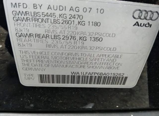 Photo 8 VIN: WA1LFAFP6BA019262 - AUDI Q5 