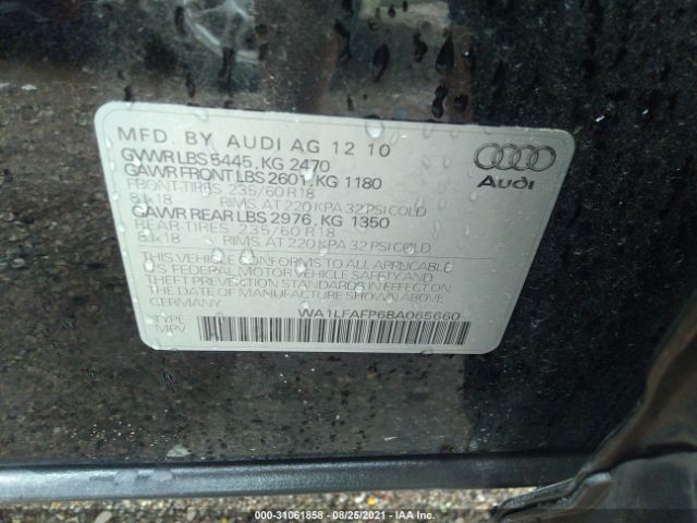 Photo 8 VIN: WA1LFAFP6BA065660 - AUDI Q5 