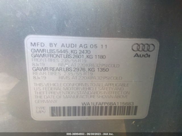 Photo 8 VIN: WA1LFAFP6BA115683 - AUDI Q5 