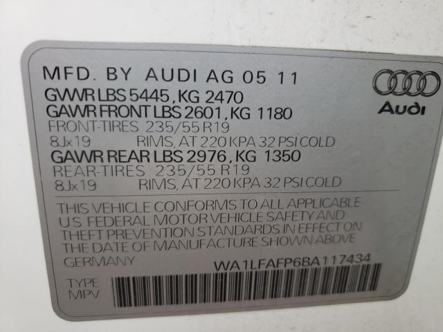 Photo 9 VIN: WA1LFAFP6BA117434 - AUDI Q-5 