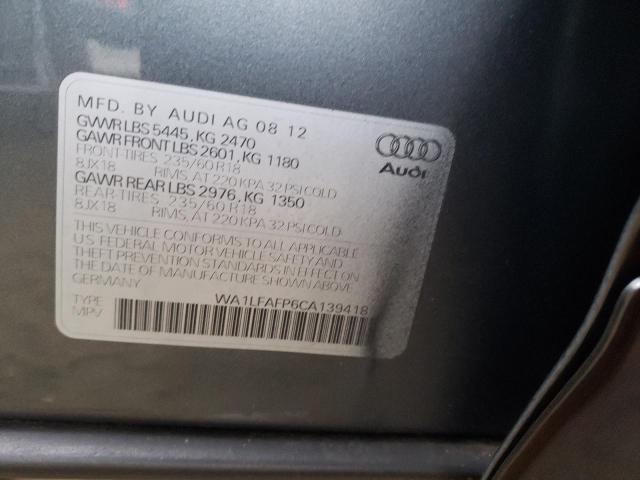 Photo 9 VIN: WA1LFAFP6CA139418 - AUDI Q5 PREMIUM 