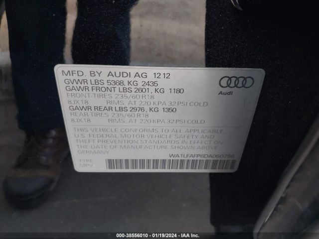 Photo 8 VIN: WA1LFAFP6DA050756 - AUDI Q5 