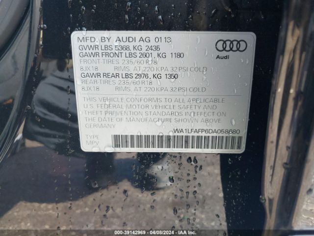 Photo 8 VIN: WA1LFAFP6DA058680 - AUDI Q5 