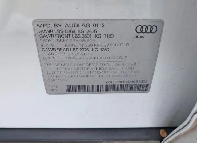 Photo 8 VIN: WA1LFAFP6DA061305 - AUDI Q5 