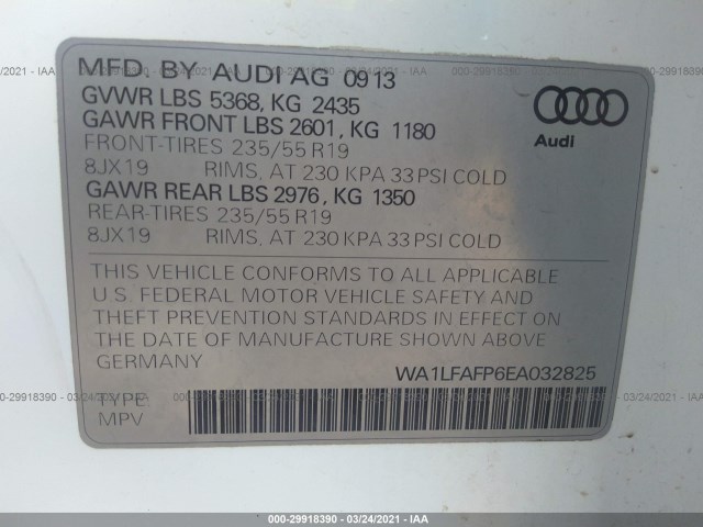 Photo 8 VIN: WA1LFAFP6EA032825 - AUDI Q5 