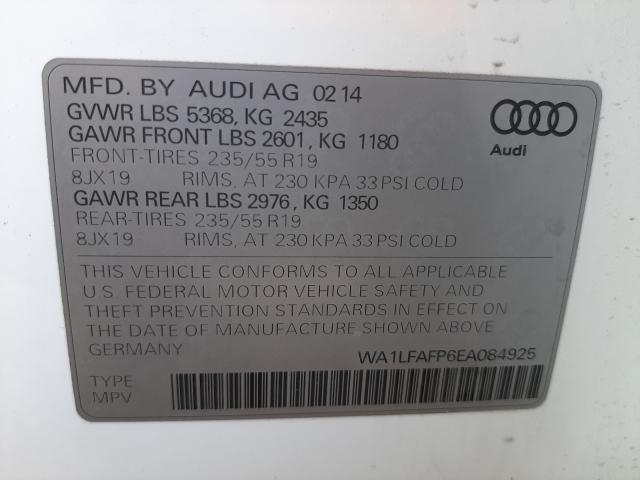 Photo 9 VIN: WA1LFAFP6EA084925 - AUDI Q5 