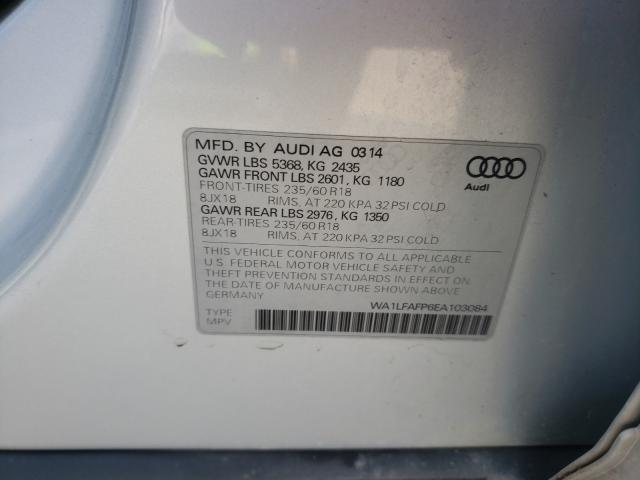 Photo 9 VIN: WA1LFAFP6EA103084 - AUDI Q5 PREMIUM 