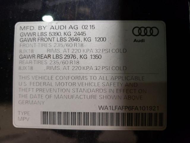 Photo 9 VIN: WA1LFAFP6FA101921 - AUDI Q5 PREMIUM 