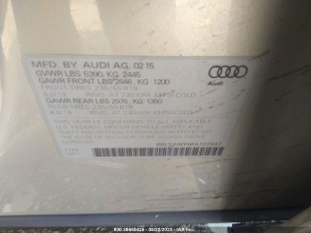 Photo 8 VIN: WA1LFAFP6FA107847 - AUDI Q5 