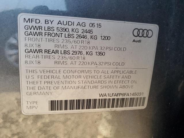 Photo 11 VIN: WA1LFAFP6FA145031 - AUDI Q5 