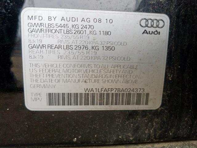 Photo 9 VIN: WA1LFAFP7BA024373 - AUDI Q5 