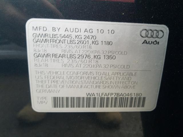 Photo 9 VIN: WA1LFAFP7BA046180 - AUDI Q5 PREMIUM 