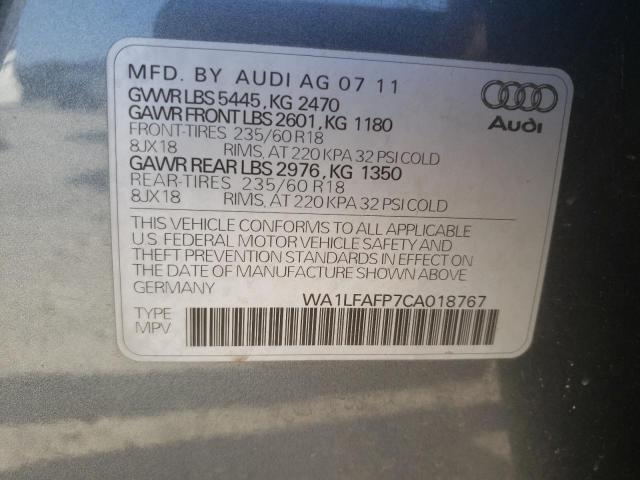 Photo 12 VIN: WA1LFAFP7CA018767 - AUDI Q5 