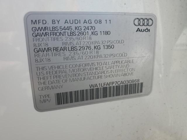 Photo 13 VIN: WA1LFAFP7CA030868 - AUDI Q5 PREMIUM 