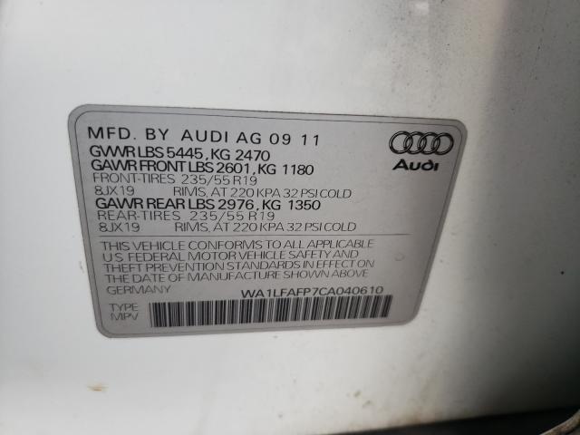 Photo 9 VIN: WA1LFAFP7CA040610 - AUDI Q5 PREMIUM 