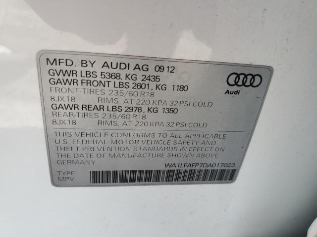 Photo 12 VIN: WA1LFAFP7DA017023 - AUDI Q5 