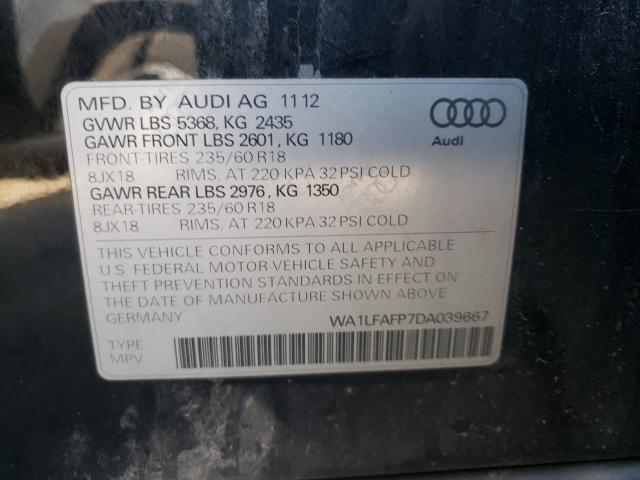 Photo 9 VIN: WA1LFAFP7DA039667 - AUDI Q5 PREMIUM 