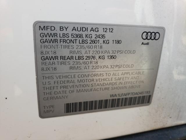 Photo 9 VIN: WA1LFAFP7DA045193 - AUDI Q5 PREMIUM 