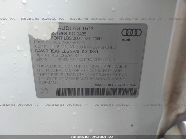 Photo 8 VIN: WA1LFAFP7DA101164 - AUDI Q5 