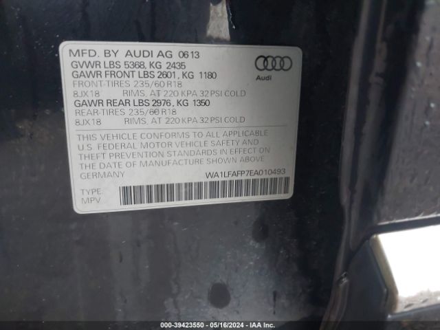 Photo 8 VIN: WA1LFAFP7EA010493 - AUDI Q5 