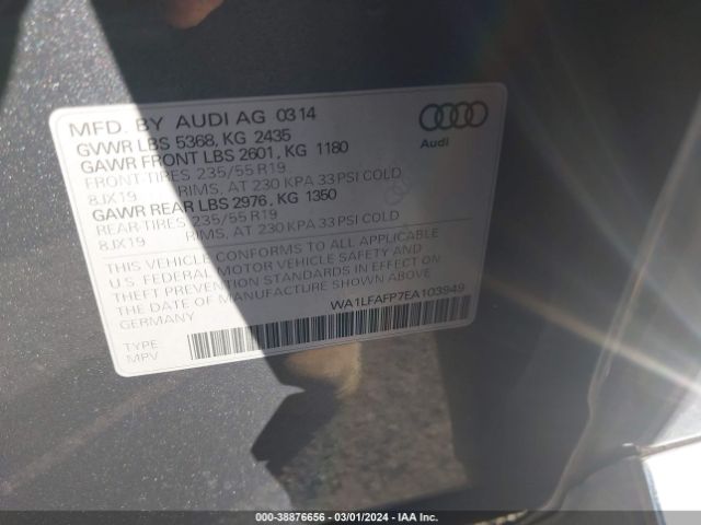 Photo 8 VIN: WA1LFAFP7EA103949 - AUDI Q5 